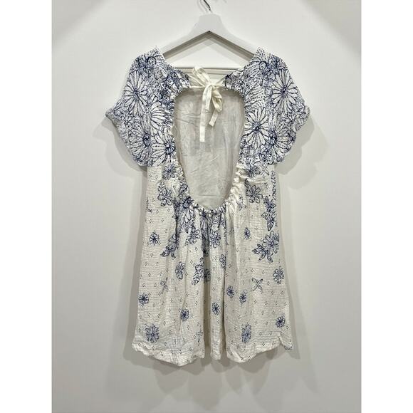 Free People | Pinwheel Oversized Floral Mini Dress Light Combo - Picture 10 of 16